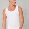 Schiesser Undershirt Double Rib Organic Cotton White - Retro Rib