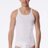 Schiesser Undershirt, Double Rib, White - Original Double Rib