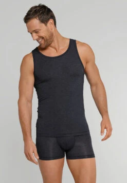 Schiesser Undershirt Midnight Blue - Personal Fit -Uni Style Shop unterhemd nachtblau personal fit 1 165321 804 front