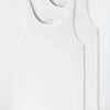Schiesser Undershirts 2-pack Organic Cotton White - 95/5