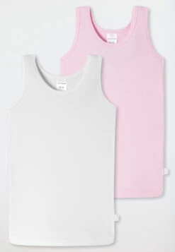 Schiesser Undershirts Set Of 2 White/pink - 95/5