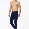 Schiesser Long Underpants With Fly Midnight Blue - Original Fine Rib