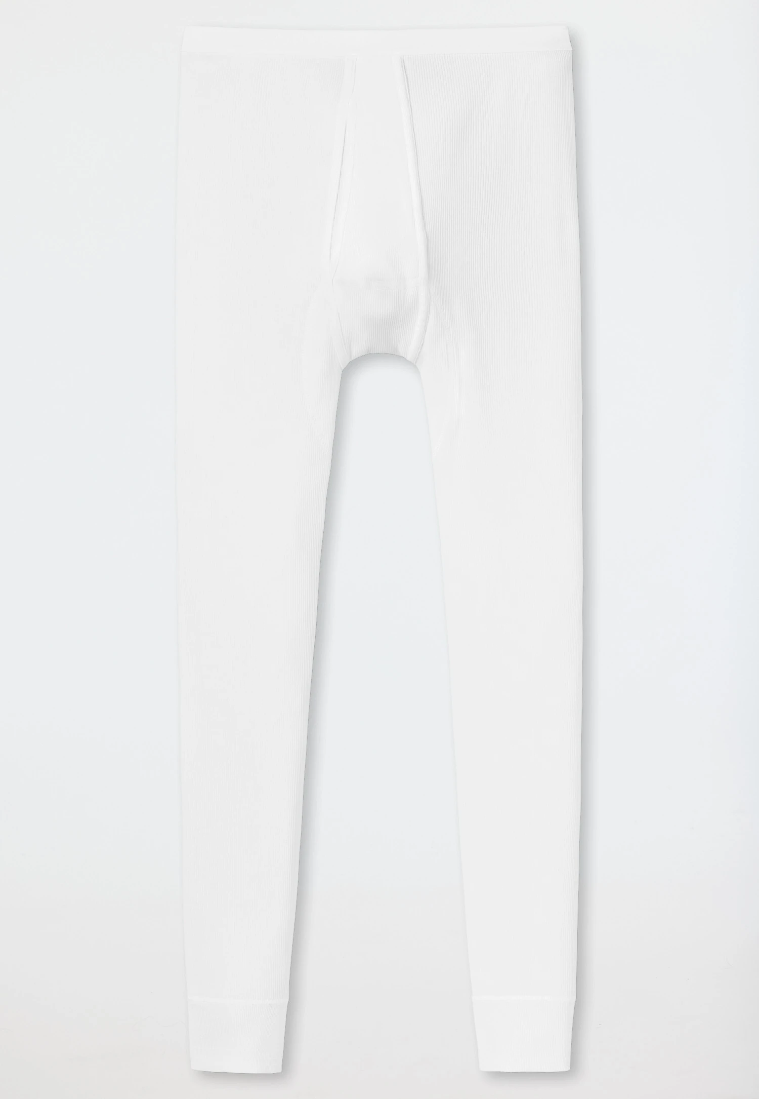 Schiesser Long Underpants With Fly, White - Original Doppelripp 1 Schiesser Long Underpants With Fly, White - Original Doppelripp
