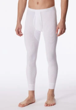 Schiesser Long Underpants With Fly, White - Original Doppelripp 6 Schiesser Long Underpants With Fly, White - Original Doppelripp -Uni Style Shop unterhose lang mit eingriff weiss original doppelripp 005050 100 detail2