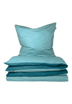 Reversible Bedding 2-piece Renforcé Blue-green - SCHIESSER Home 7 Reversible Bedding 2-piece Renforcé Blue-green - SCHIESSER Home -Uni Style Shop wende bettwaesche 2 teilig renforc blau gruen schiesser home 179840 817 detail2