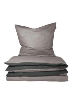 Reversible Bed Linen 2-piece Renforcé Gray-anthracite - SCHIESSER Home