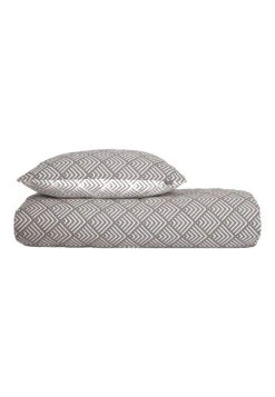 Reversible 2-piece Bed Linen Set Renforcé Gray Patterned - SCHIESSER Home