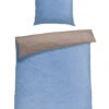 Reversible Bedding 2-piece Renforcé Light Blue-anthracite - SCHIESSER Home