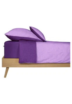 Reversible Bed Linen 2-piece Renforcé Purple - SCHIESSER Home