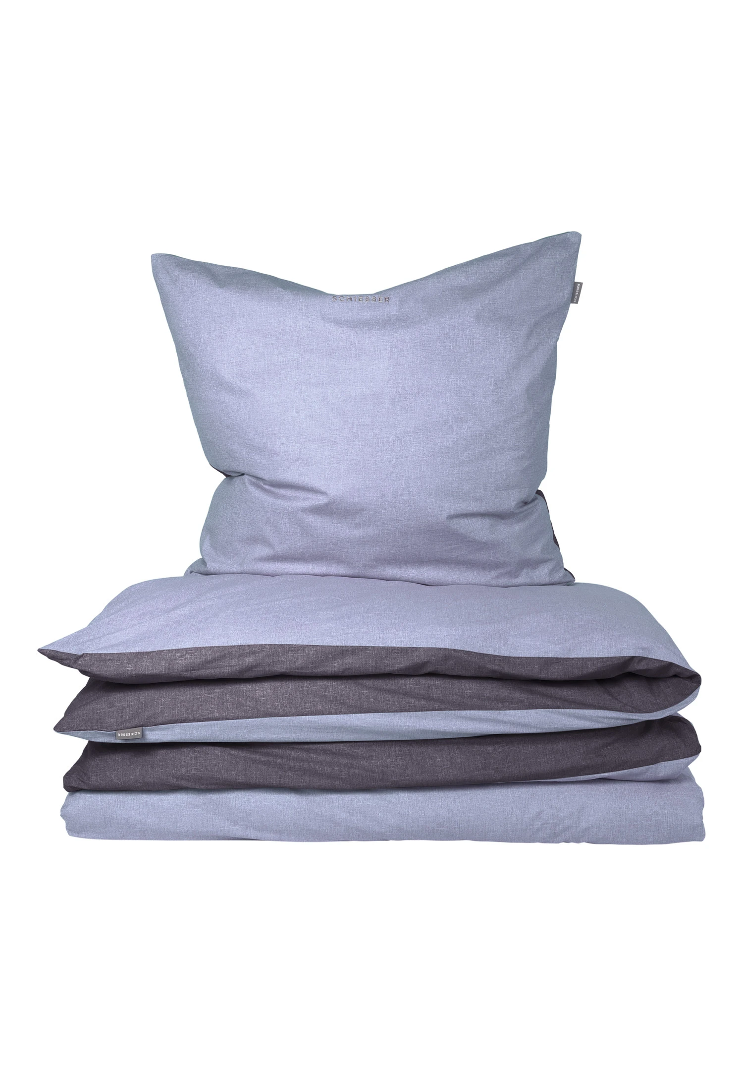 Reversible Bed Linen 2-piece Renforcé Navy/gray - SCHIESSER Home 3 Reversible Bed Linen 2-piece Renforcé Navy/gray - SCHIESSER Home - Image 3