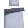 Reversible Bed Linen 2-piece Renforcé Navy/gray - SCHIESSER Home