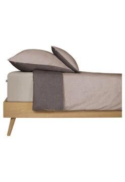 Reversible Bedding 2-piece Renforcé Silver-anthracite - SCHIESSER Home -Uni Style Shop wende bettwaesche 2 teilig renforc silber anthrazit schiesser home 179840 206 detail1